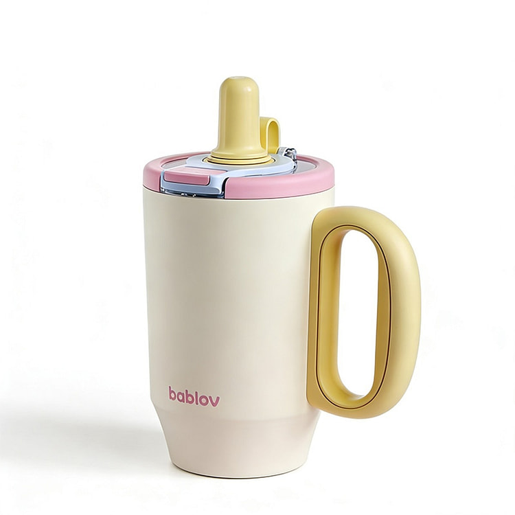 Bablov Stainless Steel Insulated Coffee Mug-Yellow 680 ml