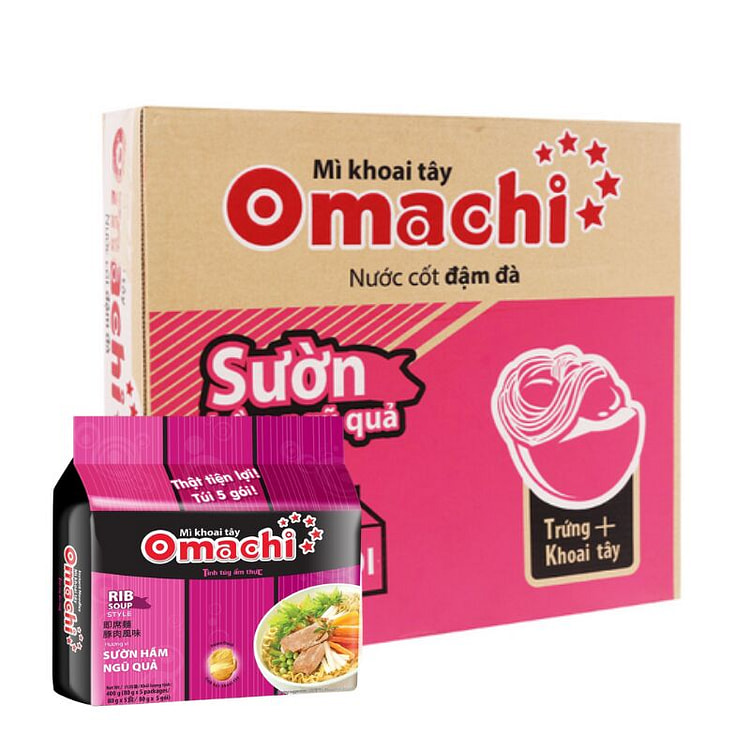 Omachi 炖猪肉面 香浓款 5袋装