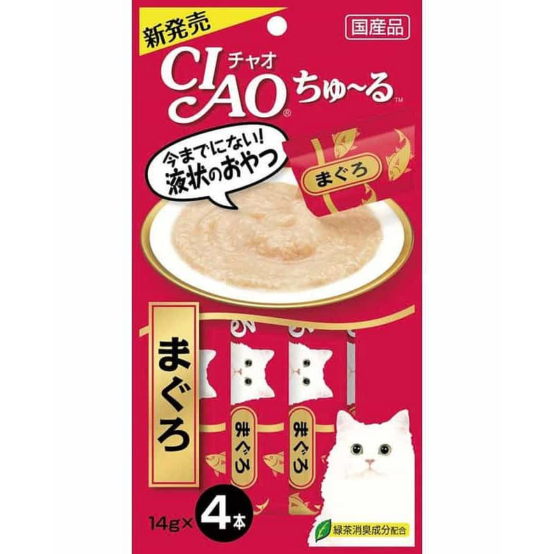 Inaba CIAO Cat Treats Tuna 14g*4 sticks 1 each