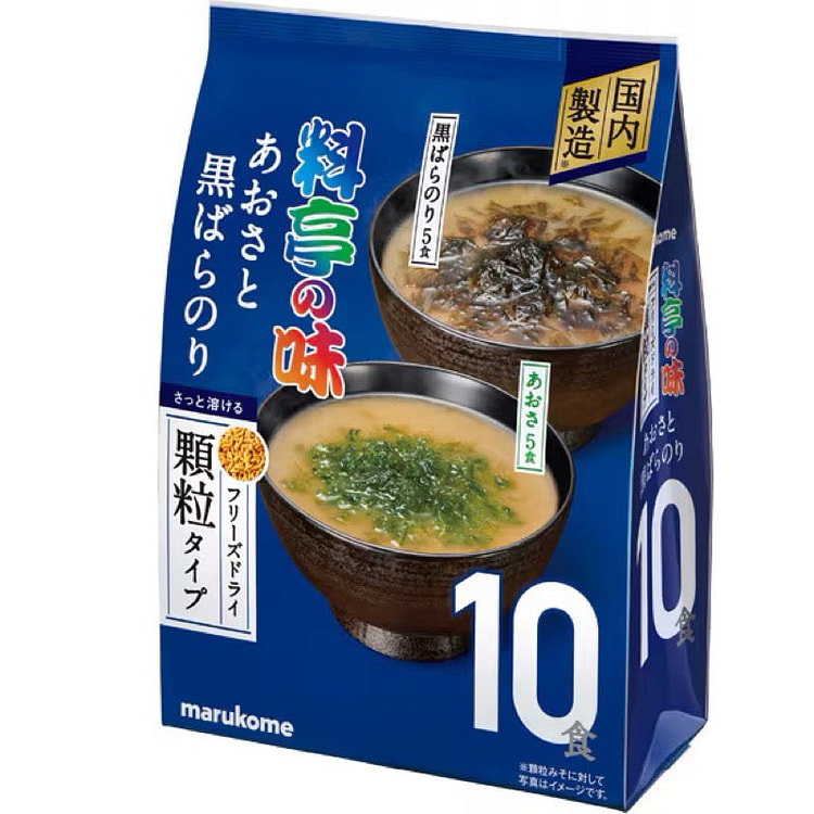 丸米良天乃青海苔味噌汤 10粒装 1 份