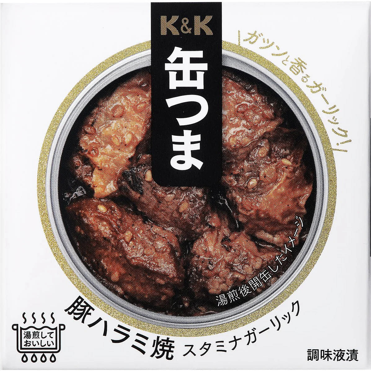 Canned Food Pork Skirt KANTSUMA Garlic Snack 50g 1 each