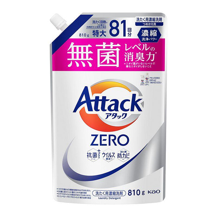 AttackZero新浓缩洗衣液替换装 810克 810 克