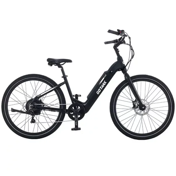 Gotrax CIT 27.5" Adult Electric bike, 350W/36V up 20mph, Black, Step Thru 1 each
