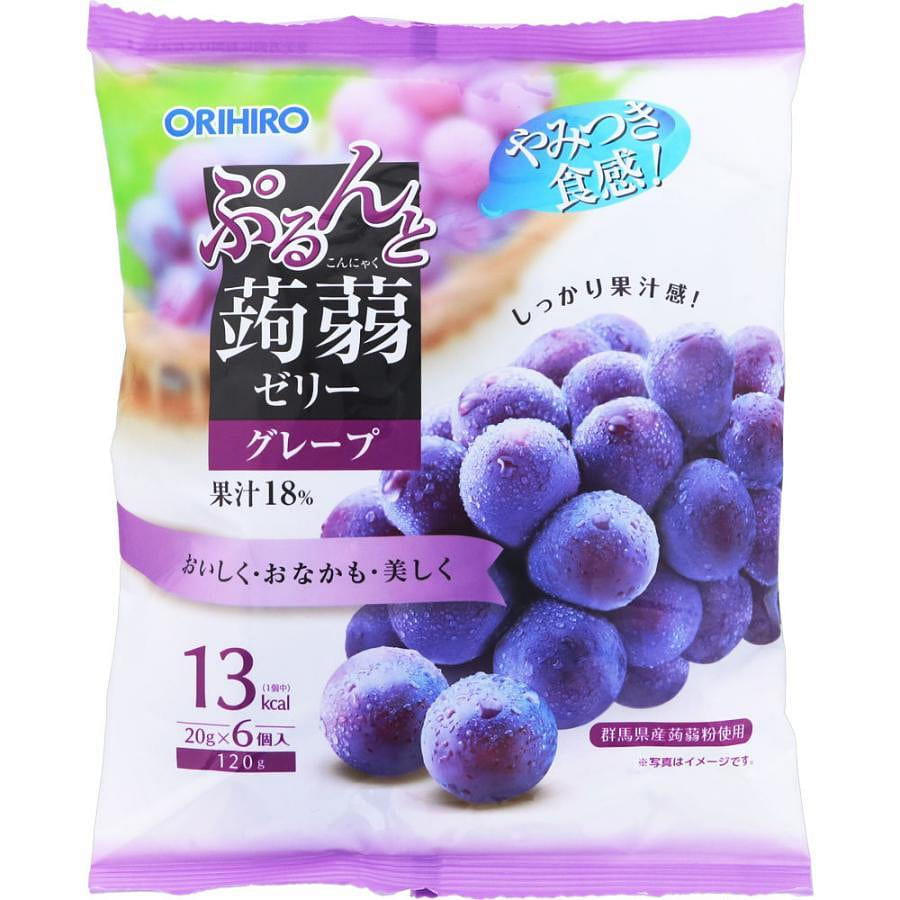ORIHIRO Wobbly Jelly Grape Flavor 20g*6 1 each
