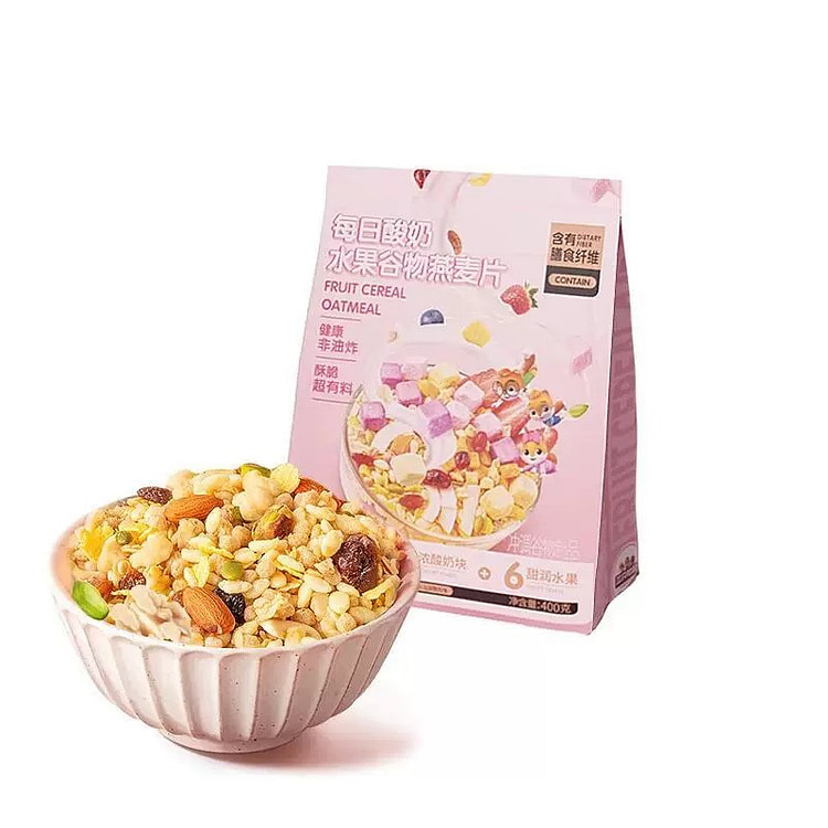 三只松鼠 水果燕麦片400g谷物早餐营养 400 克