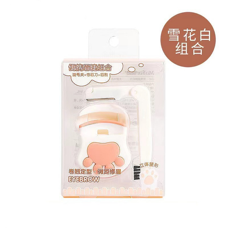 瑪莉安 睫毛夾 + 眉毛修剪器 + 眉刷，貓爪白 1 份