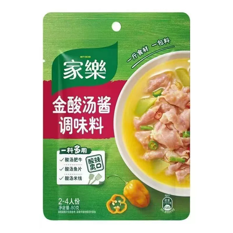 家乐陈皮糖醋酱排骨酱汁家用调味酱料包1袋 80 克