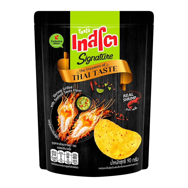 TASTO Potato Chips Shrimp with Seafood Sauce 90g 1 each