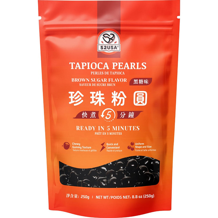 波霸珍珠 珍珠粉圆 珍珠奶茶黑珍珠 快煮5分钟 1 份