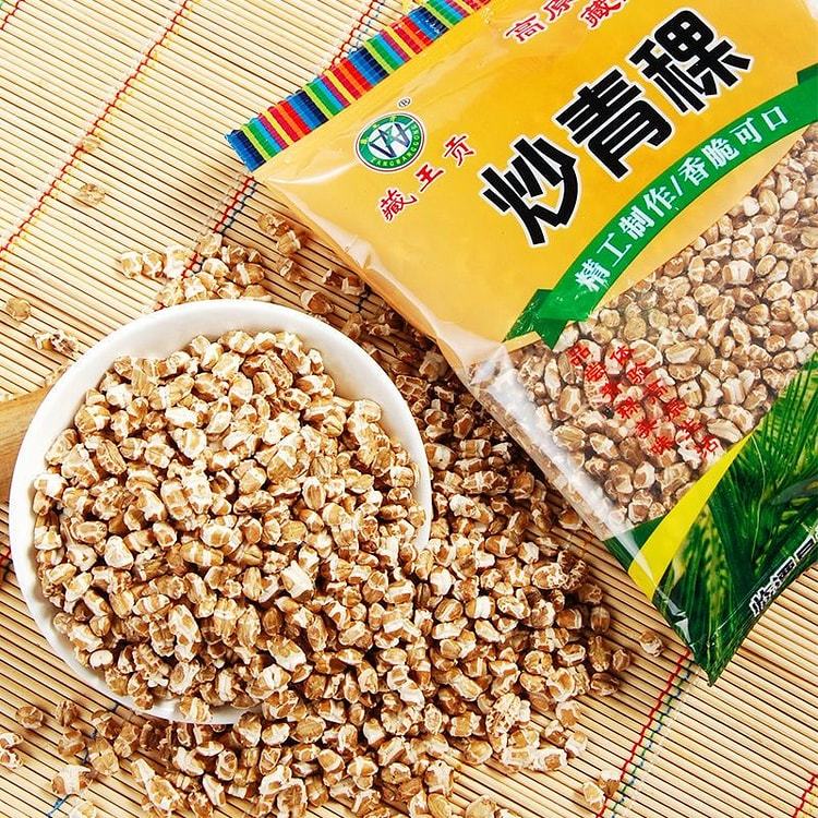 正宗原味炒青稞全麦即食粗粮零食50g*6袋 300 克