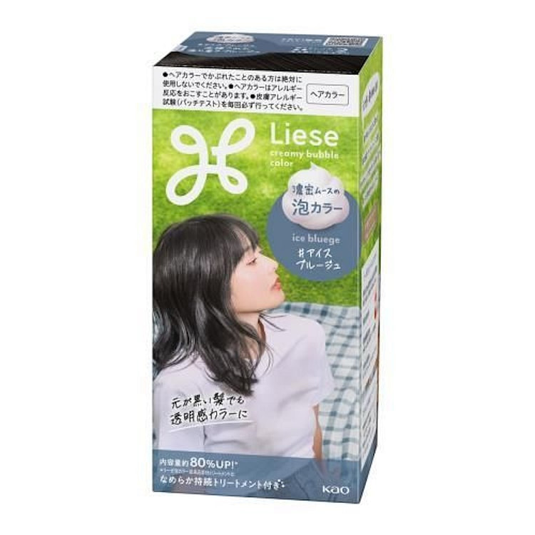 花王 Liese 泡沫染发剂 冰蓝褐色 115ml 1 盒