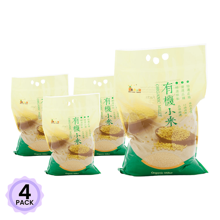 生态小镇 有机小米 10 磅*4 包