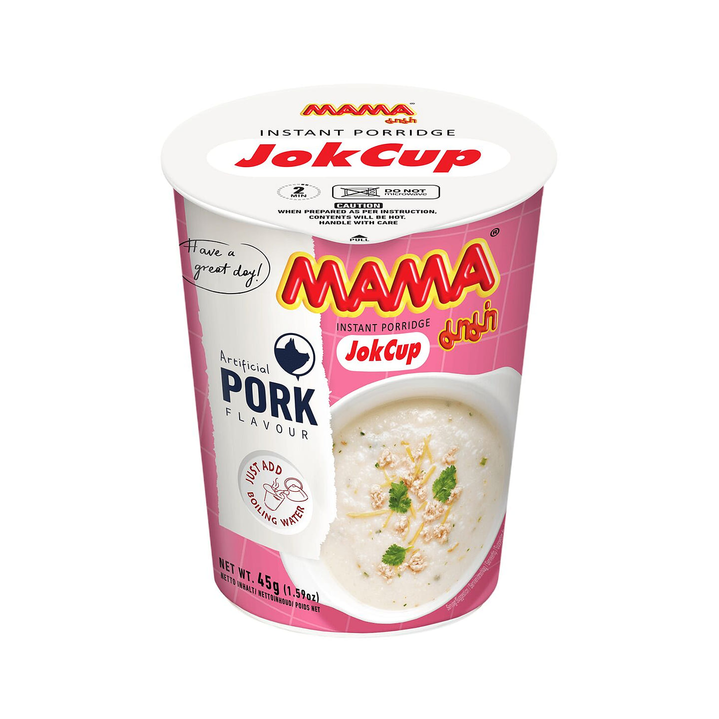 Mama Instant Porridge Pork Flavor Jok Cup 1 each