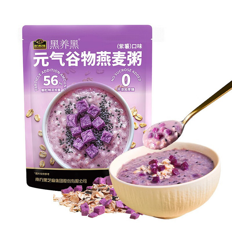 南方黑芝麻 元气谷物燕麦粥 营养早餐轻食代餐 350 克