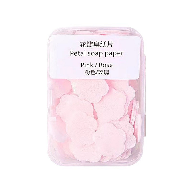 Mini Petal Soap Sheets 1Box Pink / Rose Scent 1 box