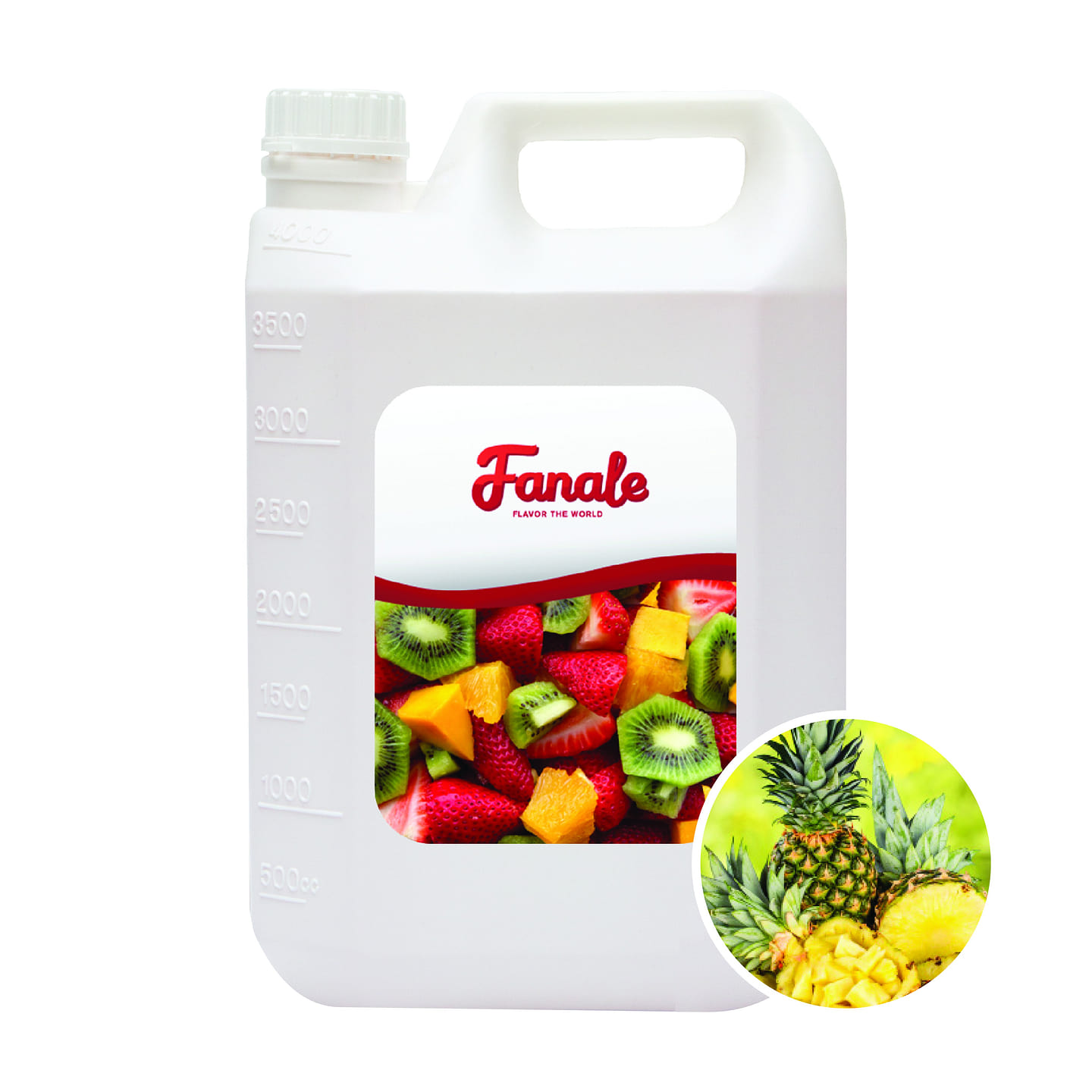 Fanale Premium Flavoring Syrup for Bubble Tea Pineapple Flavor 11 lb