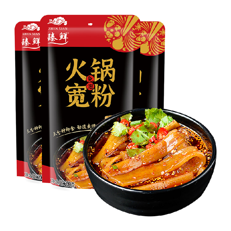 火锅宽粉川粉苕粉条200g*3袋无胶四川红薯- Weee!