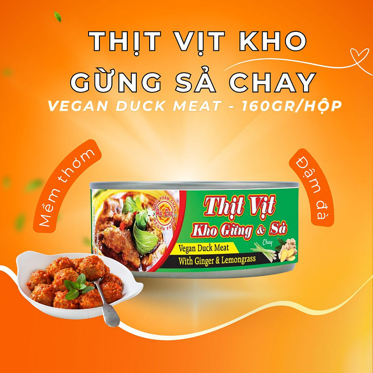 Vegan Duck Meat with Ginger & Lemongrass