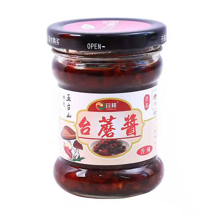 山西五台特产 珍邦台蘑酱拌饭拌面下面蘑菇香菇酱手工 150g*1瓶