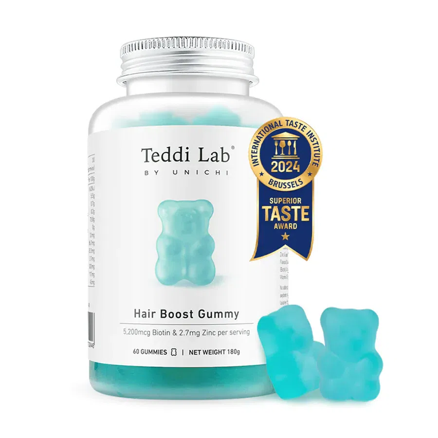 Unichi Sea Salt Hair Growth Gummy Bears, 60 Count 60 each