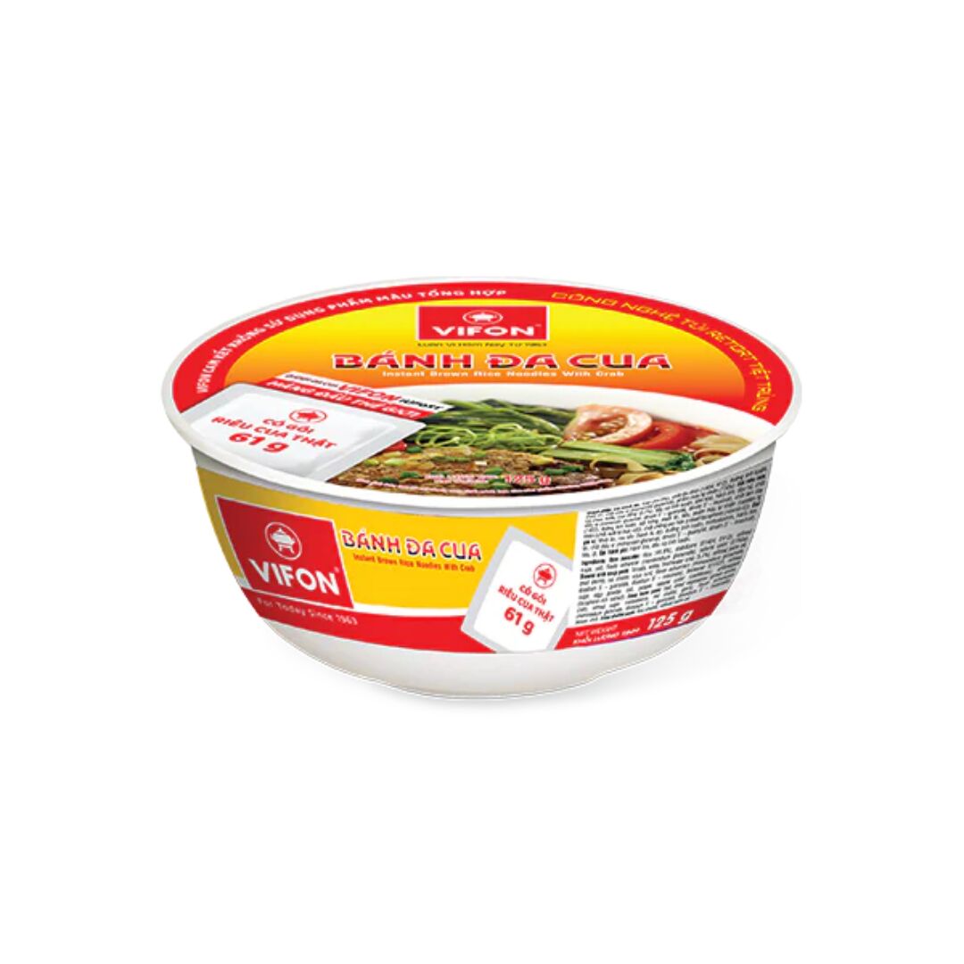 Get VIFON CRAB BROWN RICE NOODLES - 125g BOWL Delivered | Weee! Asian ...
