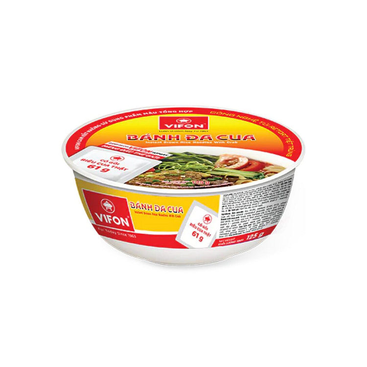 VIFON CRAB BROWN RICE NOODLES - 125g BOWL