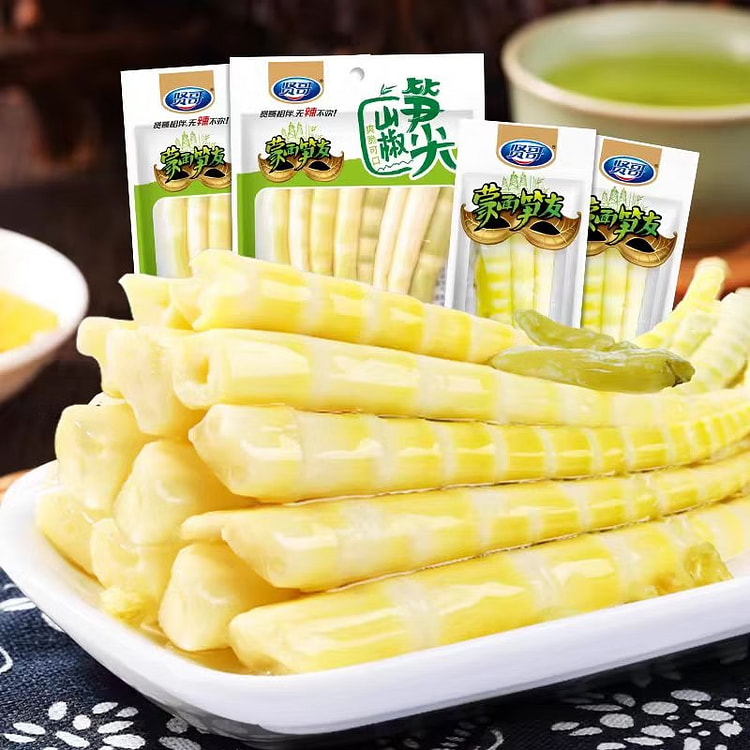 贤哥 野山椒笋尖 开袋即食 25g*10包 250 克