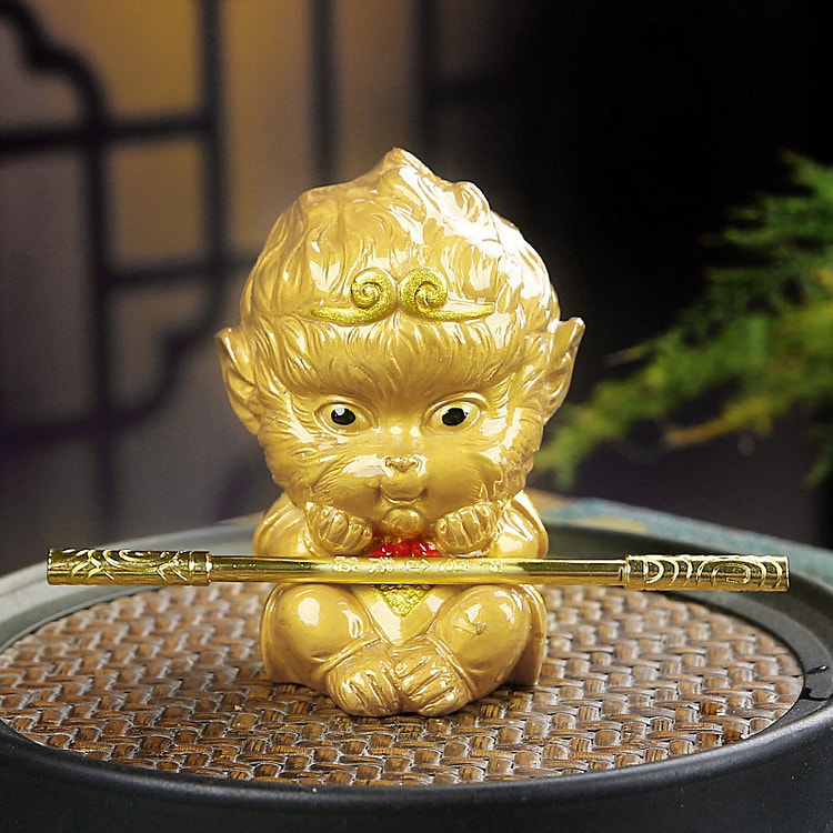 茶宠可养变色热水孙悟空禅意礼物装饰品*1