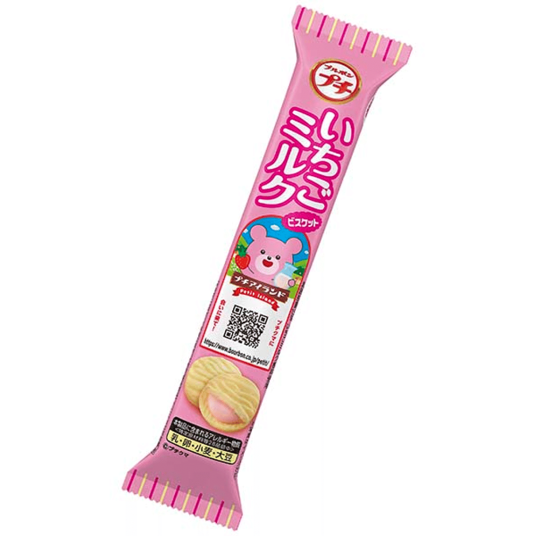 Bourbon Petit Strawberry Milk 1 bag (49g) 1 count