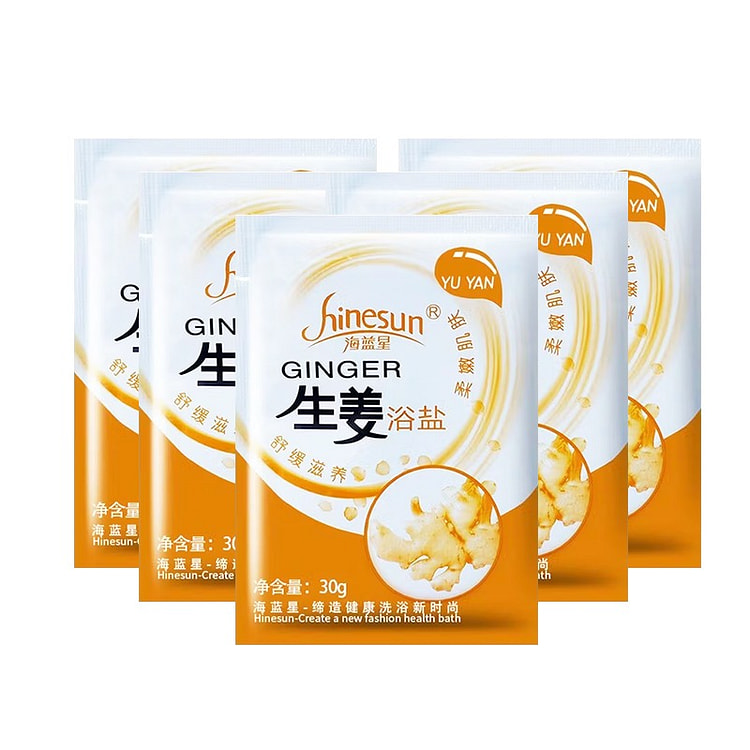 Hinesun Ginger Bath Salt Soothing Nourishing 30g*5 150 g