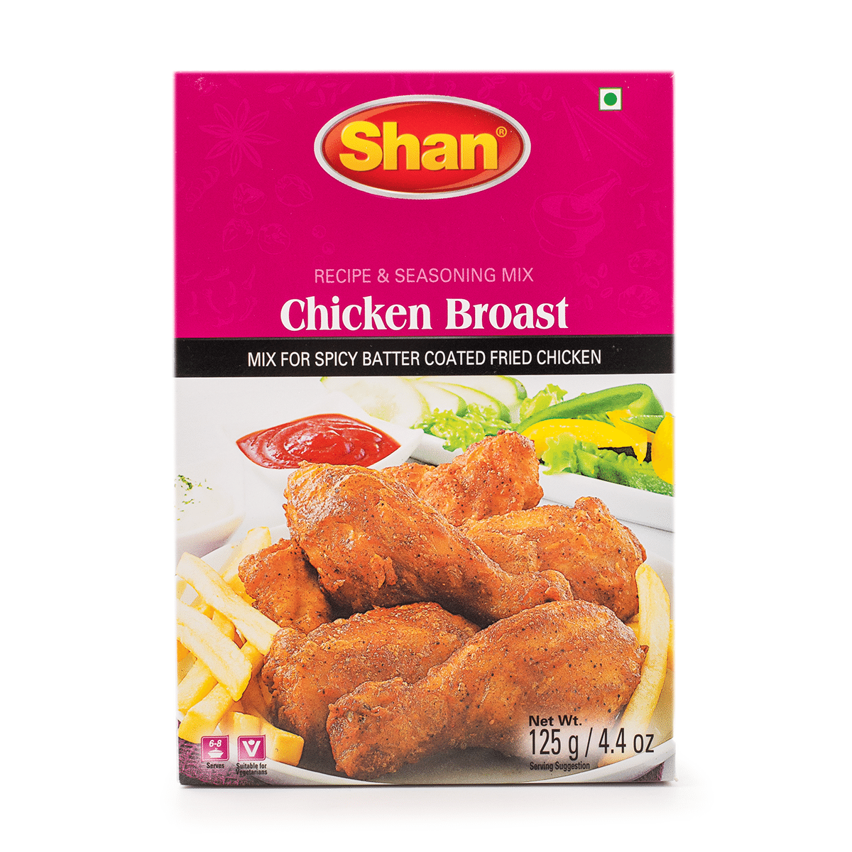 Gia Vị Ướp Gà Chiên Cay Shan 4.4 oz