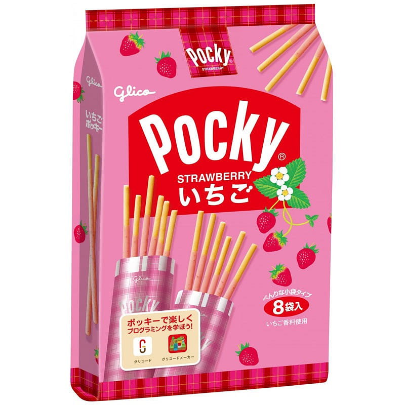GLICO Biscuit Sticks Srawberry Flavor 8 Packs 1 each