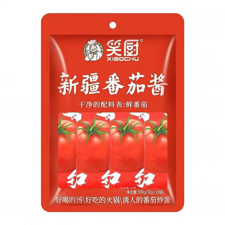 Xinjiang Pure Tomato Paste 30g*10 Bags 300 g
