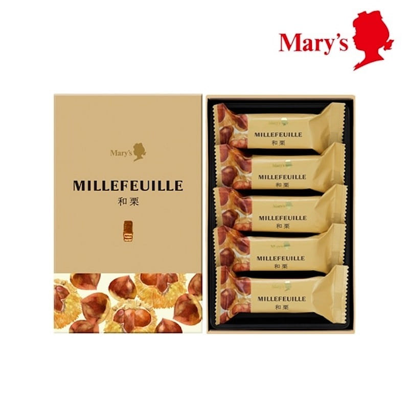 Mary Chocolate Chestnut Wafer 5pcs 1 box