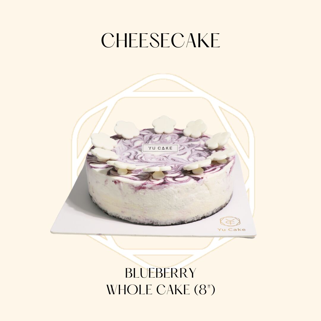 Tarta de queso doble con arándanos (entera 8") 1 unidad