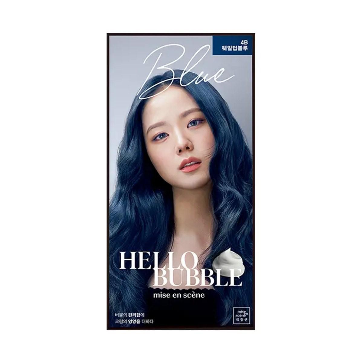 Get Hello Bubble x BLACKPINK Hair Dye 4B Whale Deep Blue Delivered Weee! Asian Market