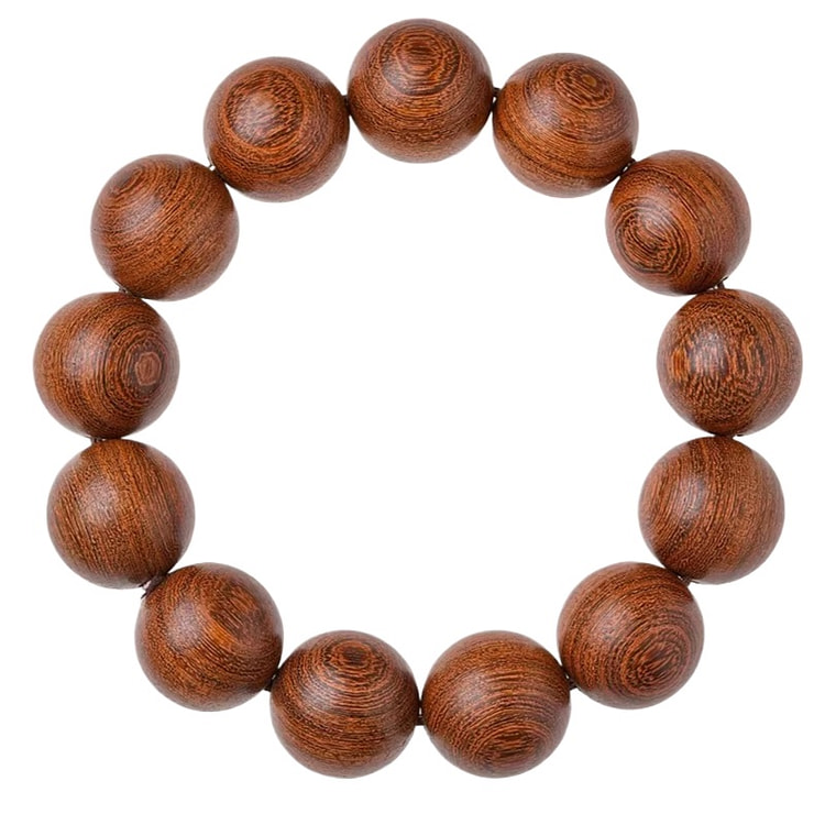 普陀山 金丝檀木手串盘玩以祝福 18毫米 1 盒