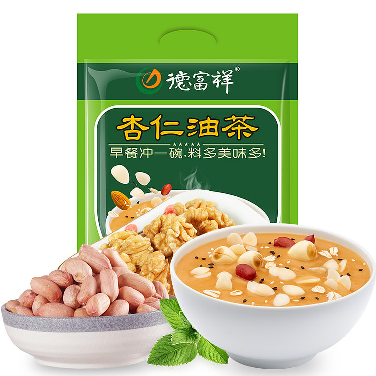 Defuxiang Oil Tea Almond Salty 400g * 1 Bag