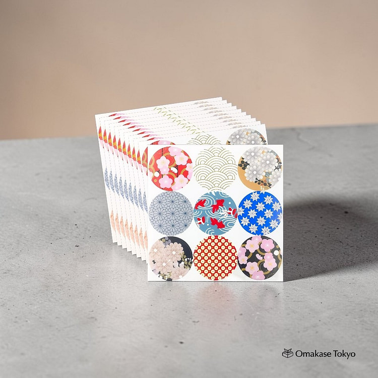 NYANDELMO 日本图案金印贴纸-D 90 克