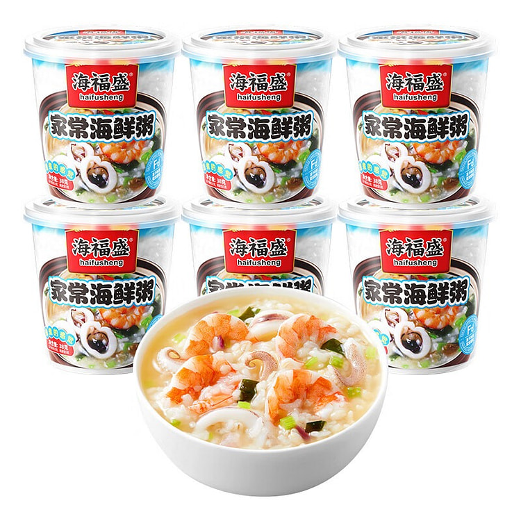 Homestyle Seafood Porridge 38g x 6 cups