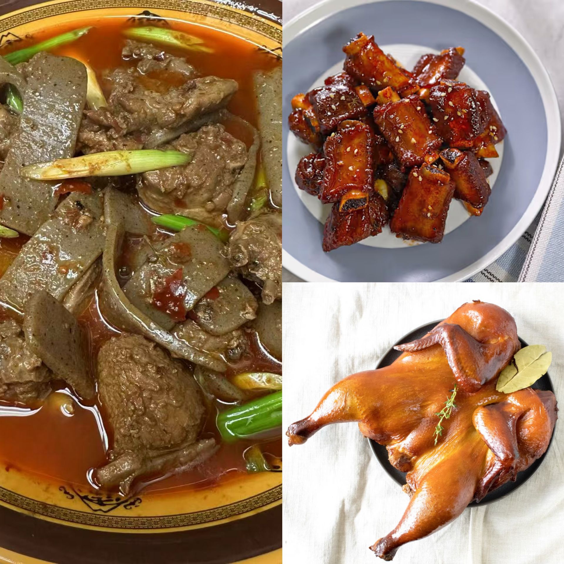 超值套餐B 魔芋烧鸭 招牌熏鸡 糖醋排骨 1 份