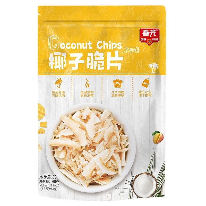Mango-flavored shredded coconut meat 100 g