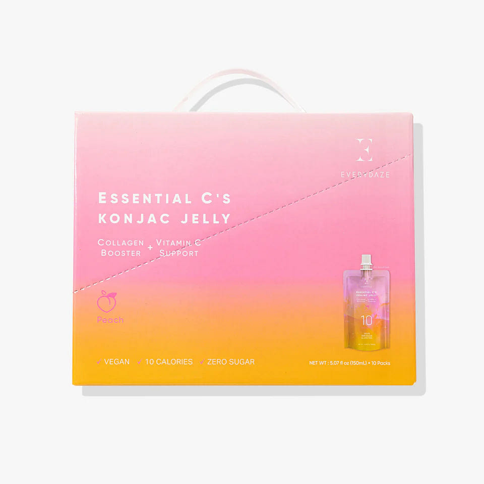 EVERYDAZE Peach Essential C’s Konjac Jelly (Collagen + Vitamin C) 10 Packs 1 each