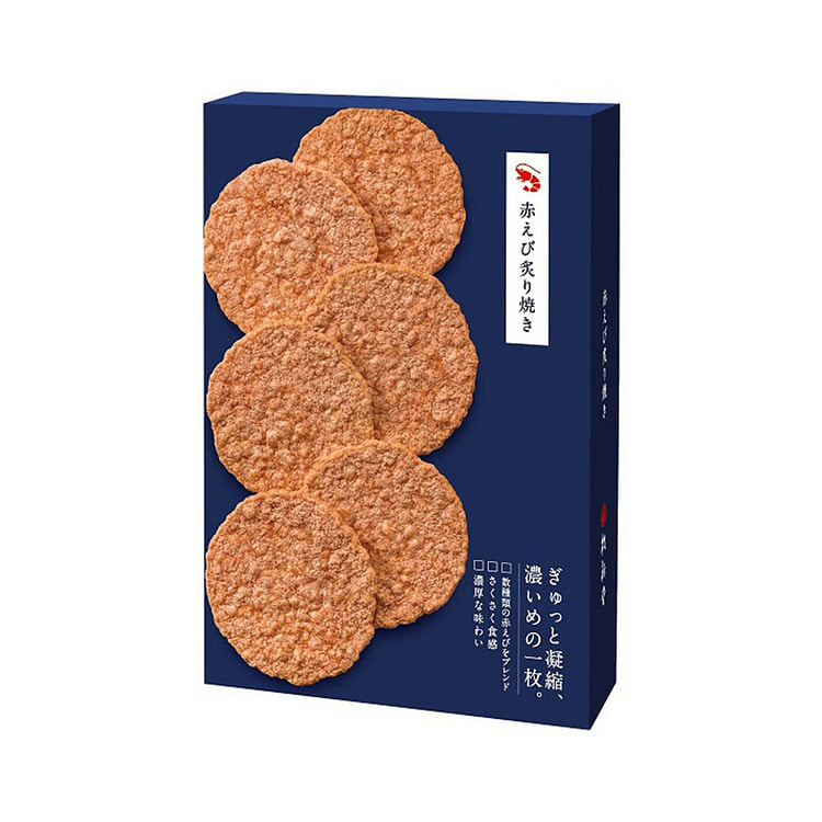 Keishindo Red Shrimp Grilled Rice Cracker 6pk 1 each