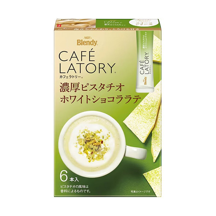 AGF 浓郁开心果白巧克力拿铁 6袋