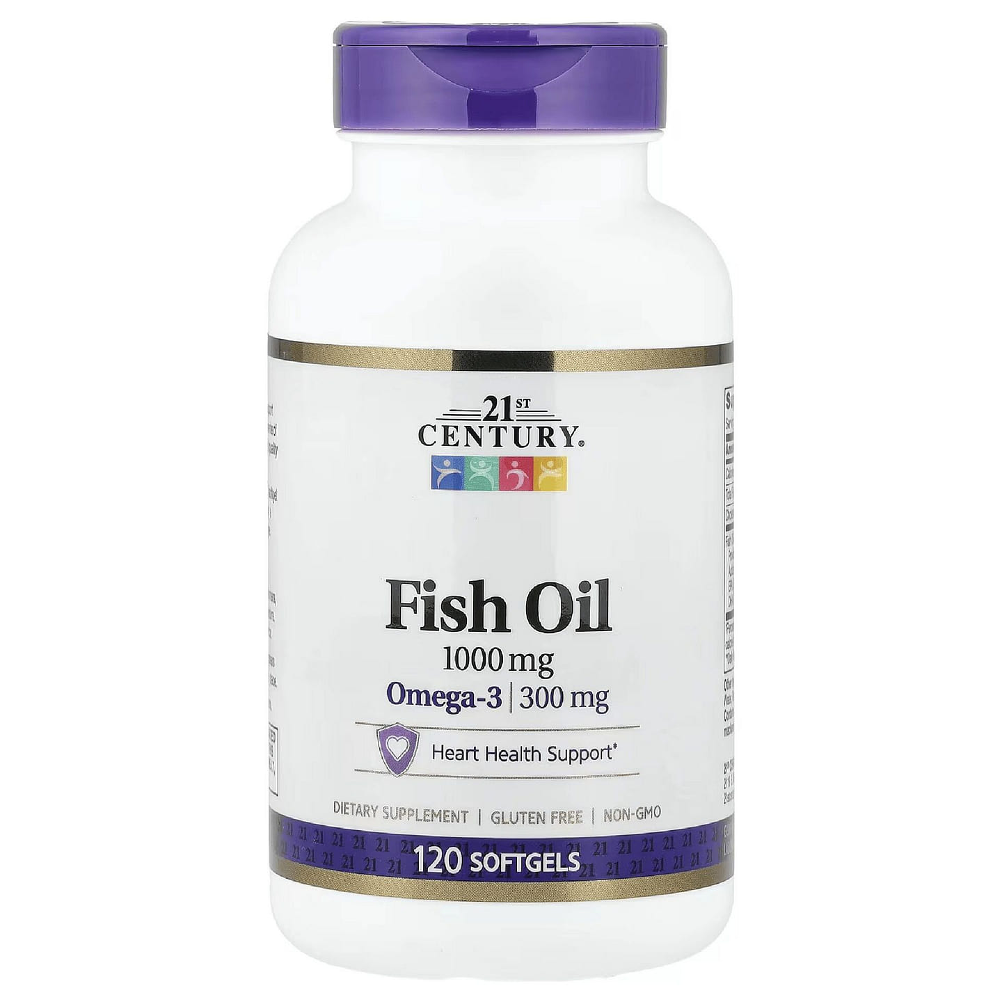 21st Century Omega 3 Fish Oil 1000mg 120 Softgels 1 bottle