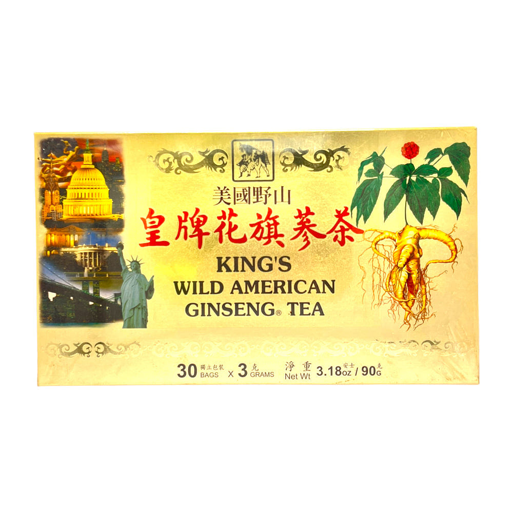 King’s Wild American Ginseng Tea Gift Box 30 Bags 90g 1 box