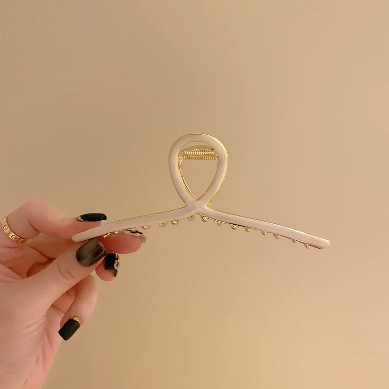 Metal clip 13cm shark clip white *1 100 g