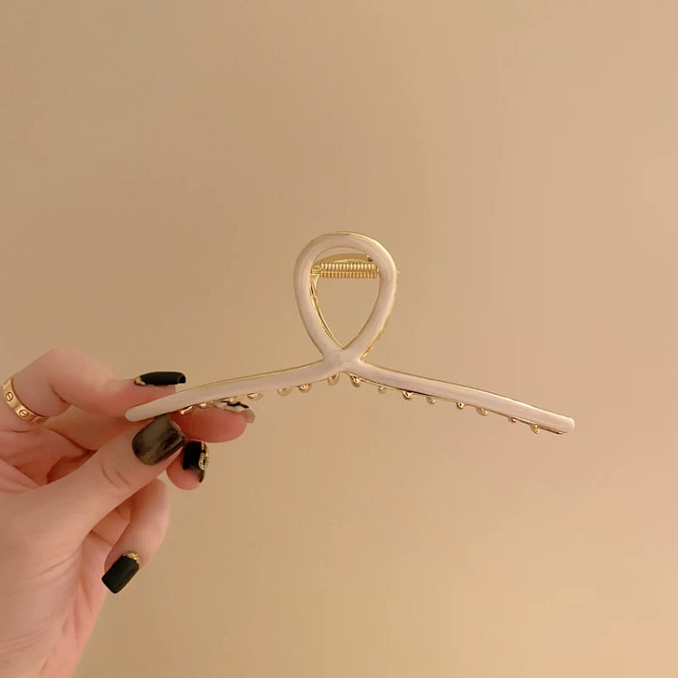 金属抓夹13厘米鲨鱼夹白色*1 100 克