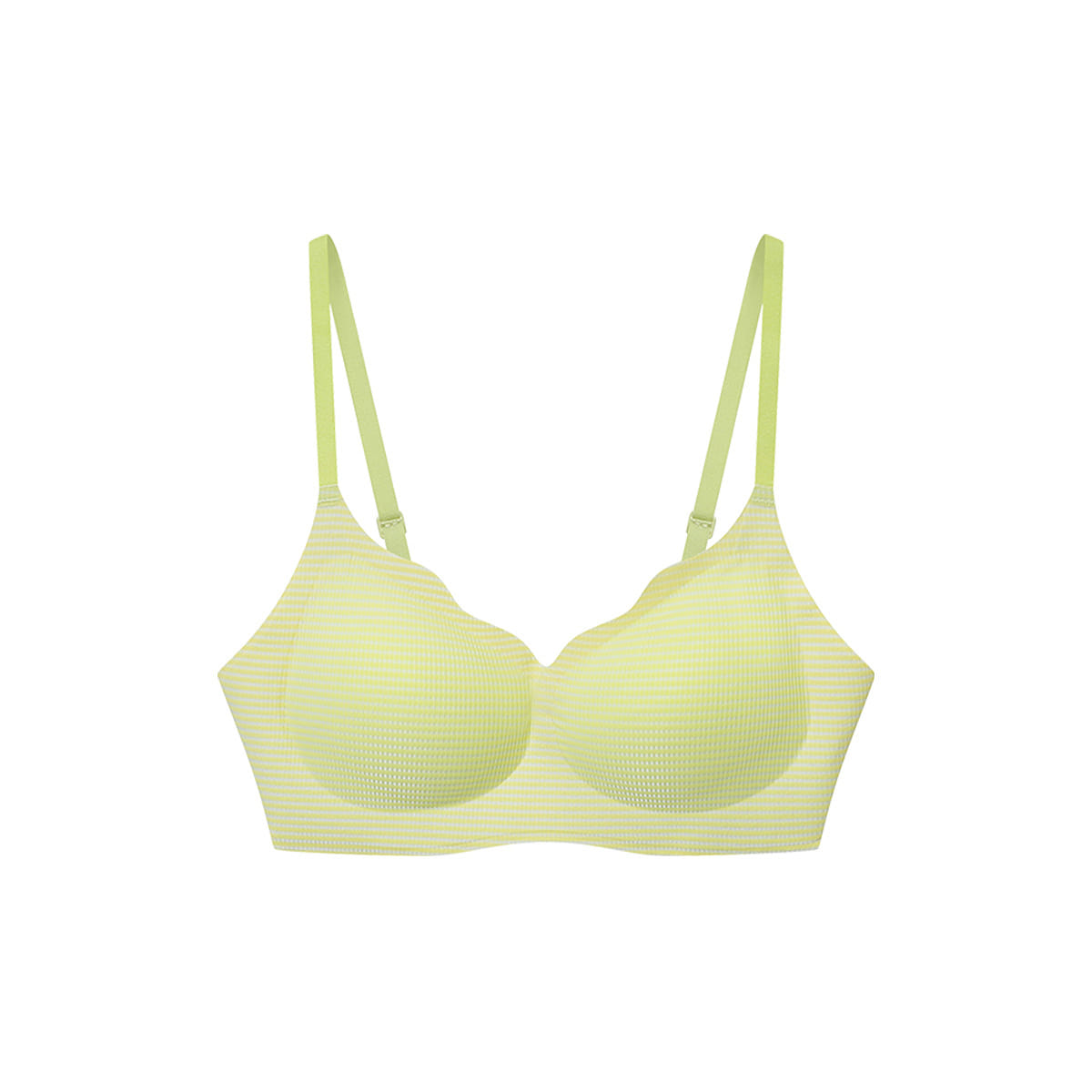Ubras One Size Cool Striped Style Cloud Support Bra – Hook Style – Light Yellow 50 g